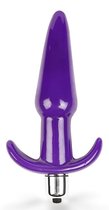 Фиолетовая анальная вибропробка - 16 см., цвет фиолетовый - Brazzers