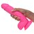 Розовый фаллоимитатор на присоске 8.25" Dildo with Balls - 22,8 см., цвет розовый - XR Brands