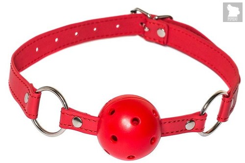 Красный кляп-шарик Firecracker, цвет красный - Lola Toys