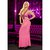 Вечернее платье Hustler “в пол” с глубоким декольте, цвет розовый, M-L - Hustler Lingerie