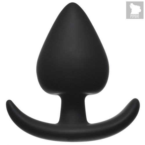 Чёрная анальная пробка Perfect Fit Plug Medium - 9 см, цвет черный - Lola Toys