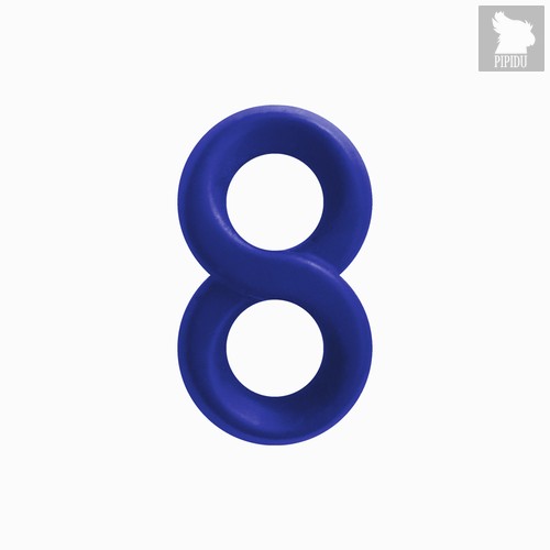 Двойное эрекционное кольцо бесконечность Renegade - Infinity Ring - Blue, цвет синий - NS Novelties