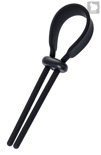 Черное эрекционное лассо на пенис Keb, цвет черный - Toyfa
