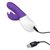 Фиолетовый вибромассажер с клиторальной стимуляцией Clitoral Suction Rabbit - 24,5 см., цвет фиолетовый - Rabbit Essentials