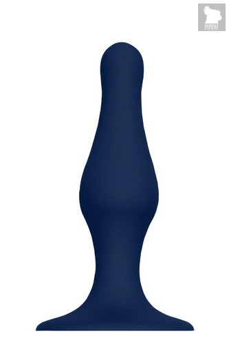 Синяя анальная пробка SILICONE PLUG LARGE - 15,6 см., цвет синий - Dream toys