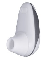 Бело-серебристый вакуумный стимулятор клитора Womanizer Starlet, цвет белый - Epi24