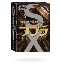 Суженные к основанию презервативы Sagami Xtreme COBRA - 3 шт. - Sagami