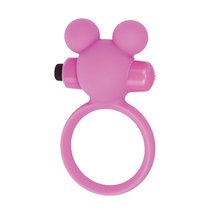 Эрекционное виброкольцо Teddy Cockring - Pink, цвет розовый - Toyz4lovers