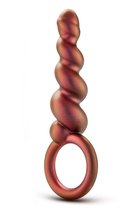 Коричневый анальный стимулятор Spiral Loop Copper Anal Plug - 13,3 см., цвет коричневый - Blush Novelties