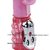 Вибратор с ротацией, возвратно-поступательным движением и стимулятором клитора - 29 см, цвет розовый - Baile