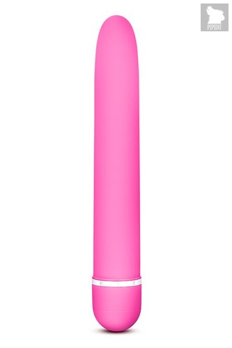 Розовый классический вибратор Luxuriate - 17,8 см., цвет розовый - Blush Novelties