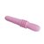 Розовый вибратор Susie с возвратно-поступательными движениями - 25,2 см., цвет розовый - Baile