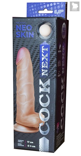 Фаллоимитатор COCK NEXT 6 с подошвой-присоской - 17 см, цвет телесный - Lovetoy (А-Полимер)