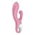 Розовый вибратор-кролик с расширением Air Pump Bunny 2 - 20,4 см., цвет розовый - Satisfyer