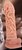 Насадка на фаллос с рельефными складочками - 14,7 см, цвет телесный - Kokos