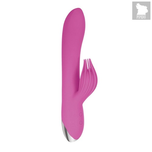 Розовый вибратор-кролик Eve s Clit Tickling Rabbit - 20,4 см., цвет розовый - Adam & eve