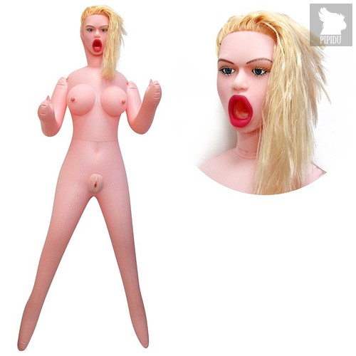 Секс-кукла с вибрацией Валерия, цвет телесный - Bioritm