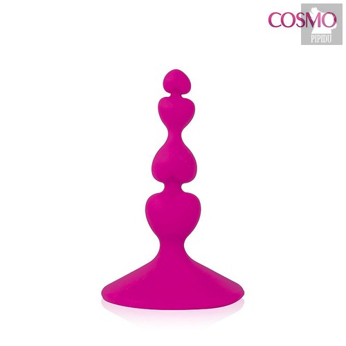 Ярко-розовый анальный стимулятор COSMO - 8 см., цвет розовый - Bior toys