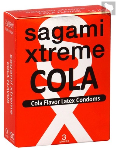 Ароматизированные презервативы Sagami Xtreme COLA - 3 шт. - Sagami