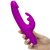 Фиолетовый перезаряжаемый вибратор Rabbit Slimline Curve Rechargeable - 24 см., цвет фиолетовый - Lovehoney