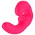 Розовый страпон с вибрацией Sharevibe - 22 см, цвет розовый - Fun factory