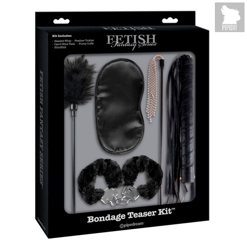 Набор для интимных удовольствий Bondage Teaser Kit, цвет черный - Pipedream