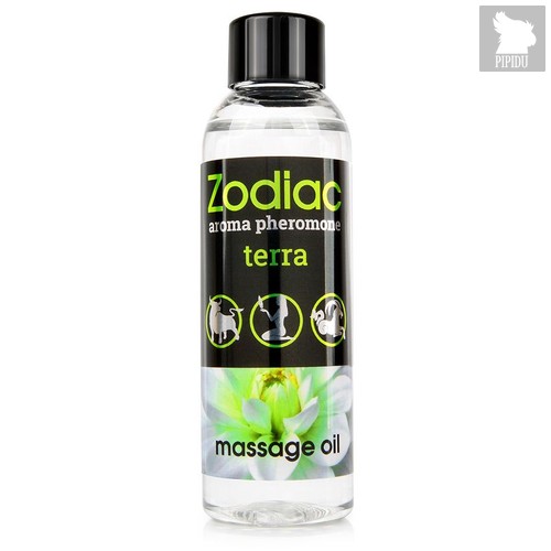 Массажное масло с феромонами ZODIAC Terra - 75 мл. - Bioritm