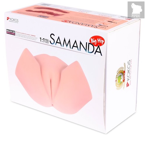 Мастурбатор-полуторс с вагиной и анусом Samanda - Kokos
