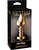 Анальная пробка Fetish Fantasy Gold - Luv Plug с кристаллом, большая, цвет золотой - Pipedream