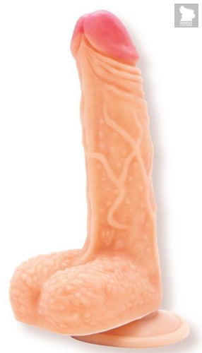 Телесный фаллоимитатор на присоске Brave - 17,5 см., цвет телесный - Lola Toys