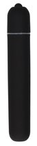 Черная вибропуля Bullet Vibrator Extra Long - 10,5 см., цвет черный - Shots Media