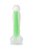 Прозрачно-зеленый фаллоимитатор, светящийся в темноте, Dick Glow - 18 см., цвет зеленый - Toyfa