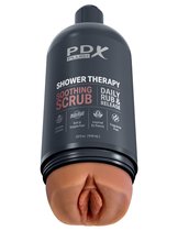 Мастурбатор-вагина цвета карамели Shower Therapy Soothing Scrub, цвет бежевый - Pipedream