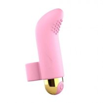 Розовый вибратор на палец Touch Me - 8,6 см., цвет розовый - Love To Love