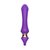 Фиолетовый изогнутый вибромассажер Moon Vibrator - 21,1 см., цвет фиолетовый - I-moon