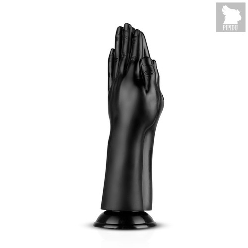 Черный стимулятор Double Trouble Fisting Dildo - 30,7 см., цвет черный - edc collections
