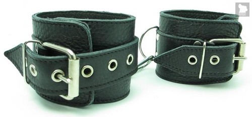 Кожаные наручники с пряжкой - БДСМ арсенал