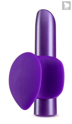 Фиолетовый вибромассажер B6 - 10,16 см., цвет фиолетовый - Blush Novelties