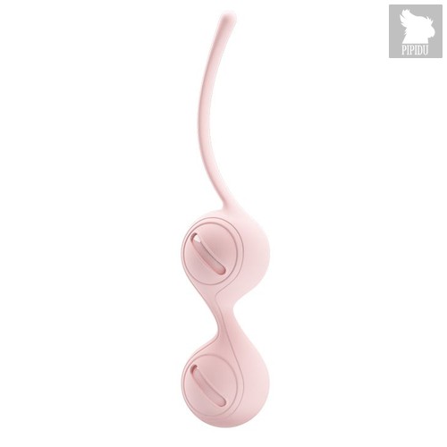 Нежно-розовые вагинальные шарики на сцепке Kegel Tighten Up I, цвет розовый - Baile