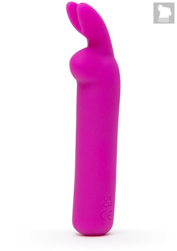 Лиловая вибропуля с ушками Rechargeable Rabbit Ears Bullet Vibrator, цвет лиловый - Happy rabbit