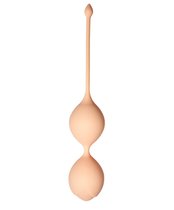 Телесные вагинальные шарики Кегеля со смещенным центом тяжести Delta, цвет телесный - Le Frivole