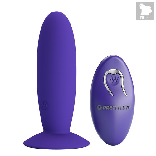 Фиолетовый анальный вибростимулятор Remote Control Vibrating Plug Youth - 11 см., цвет фиолетовый - Baile