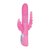 Розовый вибратор-кролик с анальным отростком E-RABBIT TRIPLE PLAY - 19 см., цвет розовый - Seven Creations