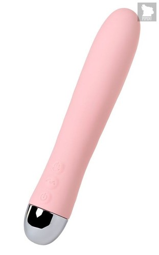 Розовый силиконовый вибратор с функцией нагрева и пульсирующими шариками FAHRENHEIT - 19 см, цвет розовый - Toyfa