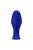 Синяя силиконовая расширяющая анальная втулка Bloom - 9 см, цвет синий - Toyfa