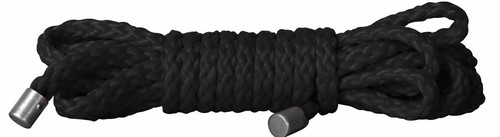 Чёрная веревка для бондажа Kinbaku Mini - 1,5 м., цвет черный - Shots Media