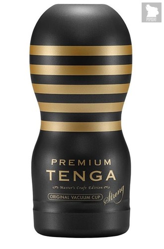Мастурбатор TENGA Premium Original Vacuum Cup Strong, цвет черный - Tenga