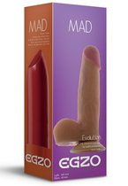 Телесный фаллоимитатор с присоской Mad Lipstick - 16,5 см, цвет телесный - Egzo