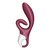 Бордовый вибратор-кролик Touch me - 21,2 см., цвет бордовый - Satisfyer