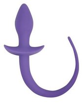 Фиолетовая анальная втулка с хвостиком, цвет фиолетовый - Bioritm